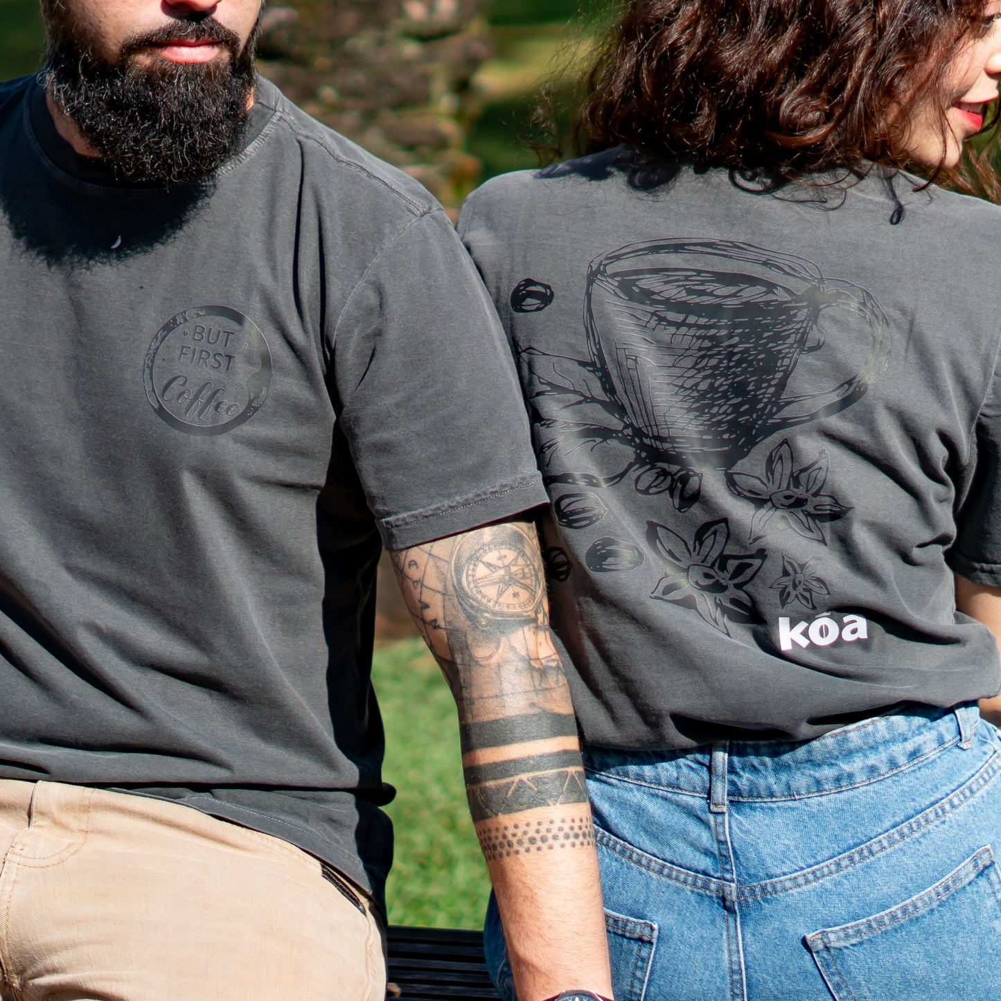 
                  
                    Camiseta But First Coffee Cinza
                  
                