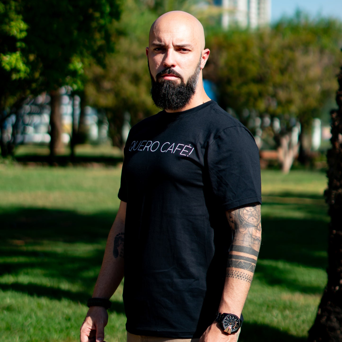 
                  
                    Camiseta Preta Quero café!
                  
                