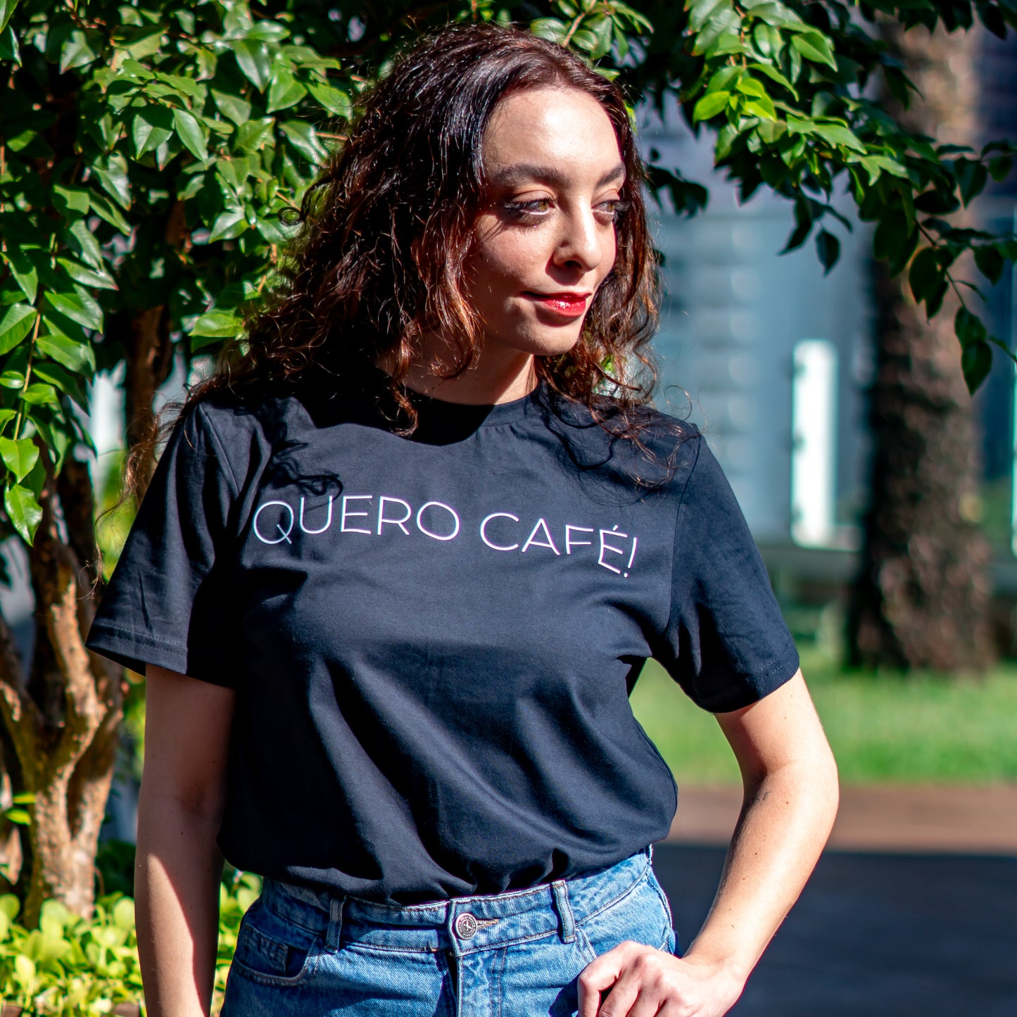
                  
                    Camiseta Preta Quero café!
                  
                
